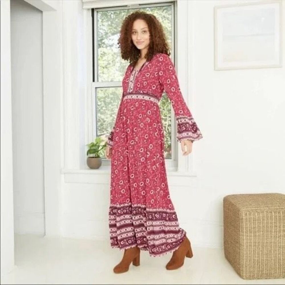 Knox Rose Boho Print Beach Dress Size M